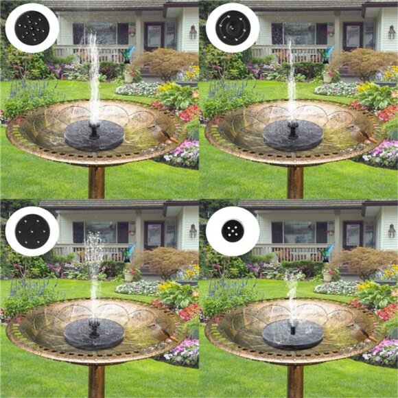 Solar Bird Bath Fountains Pump, Upgrade 1.4W Solar Fountain - Picture 4 of 7